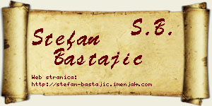 Stefan Bastajić vizit kartica